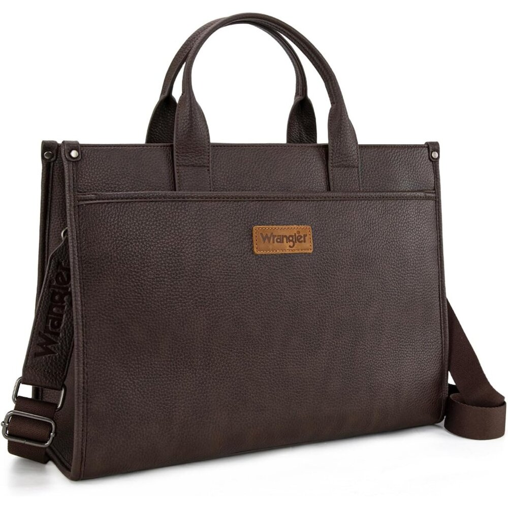 Wrangler Laptop Bag for Women 15.6 Inch Vintage Work Tote Bag for Business Brief